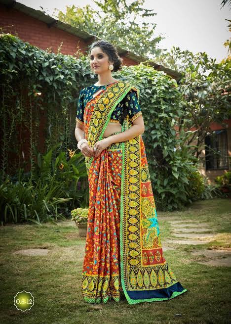 Shvetambar Ottapalam Silk New Fancy Linen Saree Collection